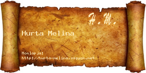Hurta Melina névjegykártya